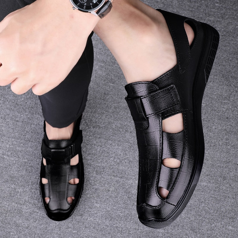 Voguish Leather Sandals